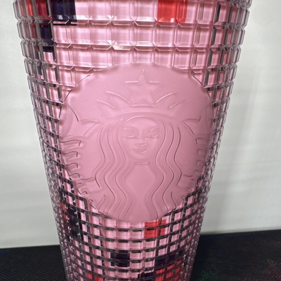 Starbucks Cold Cup Valentine's Day 2025 8 Bit Pixel Hearts 24oz Tumbler NEW🩷 - Picture 9 of 9